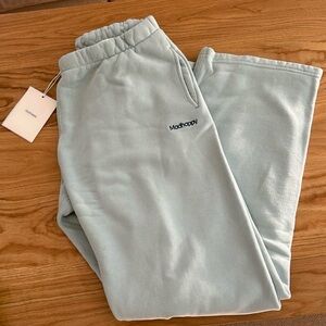 Madhappy Classics Fleece Straight Leg Sweatpants in Mist Size S